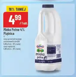 Polomarket Mleko pełne Piątnica 4% oferta