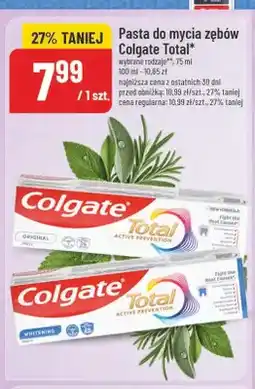 Polomarket Pasta do mycia zębów Colgate Total Original oferta