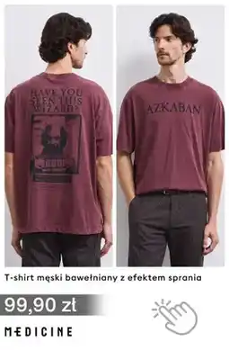 Medicine T-shirt męski bawełniany z efektem sprania Medicine oferta