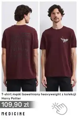 T-shirt męski bawełniany heavyweight z kolekcji Harry Potter Medicine