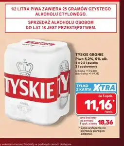 Kaufland Piwo Tyskie Gronie 5,2% 4-pak oferta