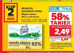 Kaufland Masło ekstra Mazurski Smak Mlekpol oferta