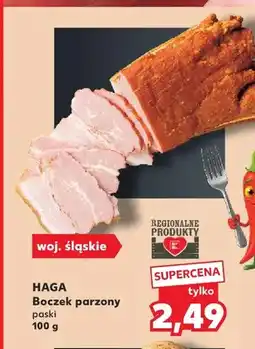 Kaufland Boczek parzony paski Haga oferta