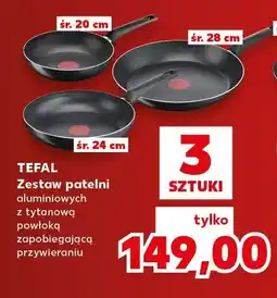 Kaufland Zestaw patelni aluminiowych Tefal oferta
