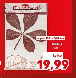 Kaufland Obrus liście 110x160 cm oferta