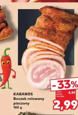 Kaufland Boczek rolowany pieczony Kabanos oferta