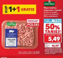 Kaufland Mięso mielone wieprzowe z łopatki idealne na gołąbki lub sos do spaghetti Stoisko Mięsne oferta