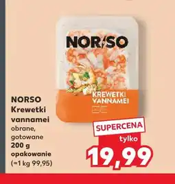 Kaufland Krewetki vannamei obrane gotowane Norso oferta