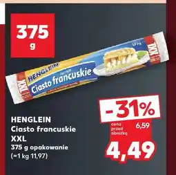 Kaufland Ciasto francuskie XXL Henglein oferta