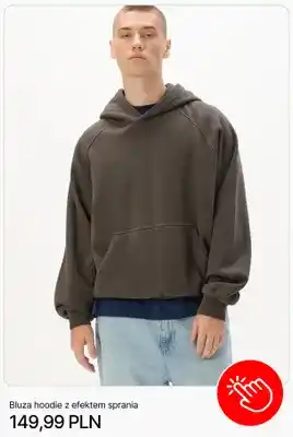 Bluza hoodie z efektem sprania Cropp