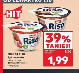 Kaufland Ryż na mleku truskawkowy Müller Riso oferta