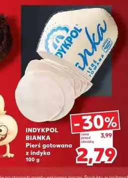 Kaufland Pierś gotowana z indyka Bianka Indykpol oferta