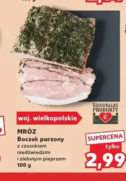 Kaufland Boczek parzony z czosnkiem niedźwiedzim i zielonym pieprzem Mróz oferta
