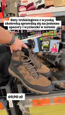 Biedronka Buty trekkingowe z wysoką cholewką Go Active oferta