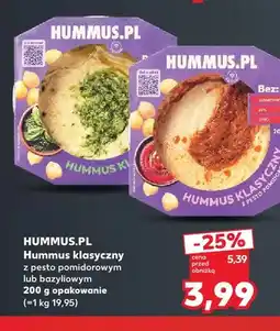 Kaufland Hummus klasyczny z pesto pomidorowym Hummus.pl oferta
