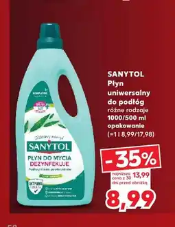 Kaufland Płyn uniwersalny do podłóg Sanytol oferta