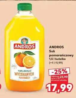 Kaufland Sok pomarańczowy Andros oferta