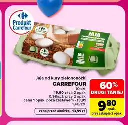 Carrefour Jajka kurze od kury zielononóżki Carrefour oferta