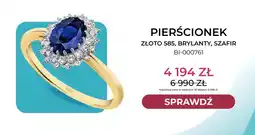 Briju Pierścionek złoto 585 brylanty szafir BI-000761 Briju oferta