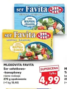 Kaufland Ser sałatkowo-kanapkowy Favita Mlekovita oferta