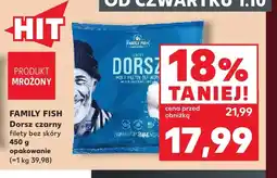 Kaufland Dorsz czarny filety bez skóry Family Fish oferta