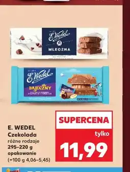 Kaufland Czekolada mleczna E.Wedel oferta