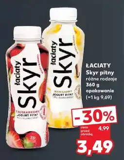 Kaufland Skyr pitny truskawkowy Łaciate oferta
