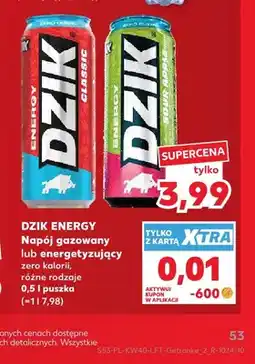 Kaufland Napój energetyzujący zero kalorii Classic Dzik Energy oferta