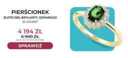 Briju Pierścionek złoto 585 brylanty szmaragd BI-000687 Briju oferta
