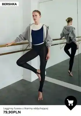 Legginsy fuseau z tkaniny oddychającej Bershka