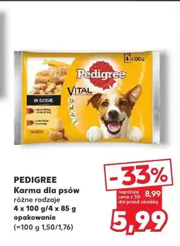 Kaufland Karma dla psów 4-pak Pedigree oferta
