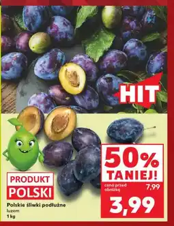 Kaufland Śliwki polskie podłużne oferta