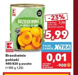 Kaufland Brzoskwinie połówki K-Classic oferta
