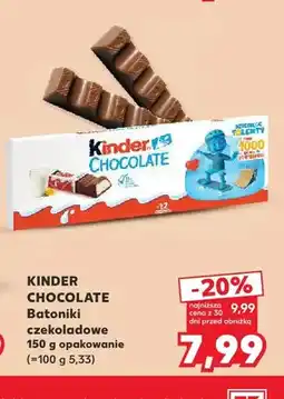 Kaufland Batoniki czekoladowe Kinder Chocolate oferta