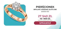 Briju Pierścionek brylant różowe złoto 585 B0500-100 Briju oferta