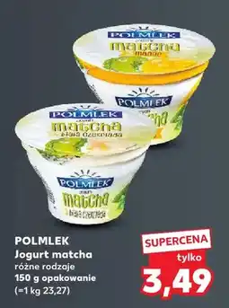 Kaufland Jogurt matcha biała czekolada Polmlek oferta