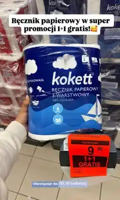 ALDI Ręcznik papierowy Kokett 3-warstwowy oferta