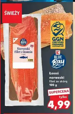 Kaufland Łosoś norweski filet ze skórą Blue Bay oferta