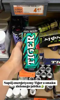 Biedronka Napój energetyczny Tiger Easy Boost zielone jabłko oferta