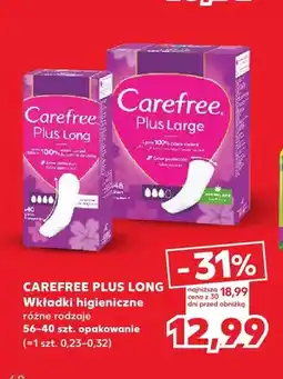 Kaufland Wkładki higieniczne Plus Long Carefree oferta