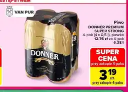 Carrefour Piwo Donner Premium Super Strong 4-pak oferta