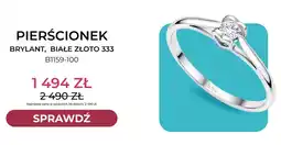 Briju Pierścionek brylant białe złoto 333 B1159-100 Briju oferta
