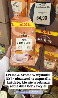 ALDI Kawa ziarnista Barissimo Caffè Crema & Aroma oferta