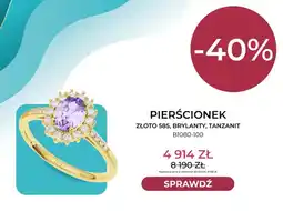 Briju Pierścionek złoto 585 brylanty tanzanit B1080-100 Briju oferta