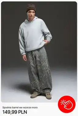 Cropp Spodnie barrel we wzorze moro Cropp oferta