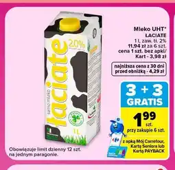 Carrefour Mleko UHT Łaciate 2% oferta