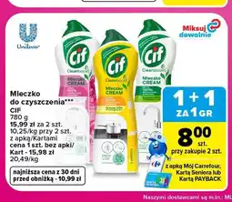 Carrefour Mleczko do czyszczenia Cif oferta