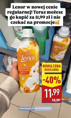 ALDI Płyn do płukania tkanin Lenor Perfume Therapy Gold Orchid & Vanilla oferta