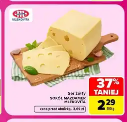 Carrefour Ser żółty Sokół Mlekovita oferta