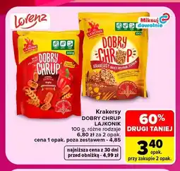 Carrefour Krakersy Dobry Chrup papryka Lajkonik oferta